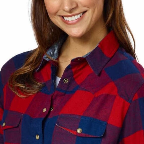 JACHS Girlfriend Bea Plaid Flannel Shirt - Picture 3 of 15